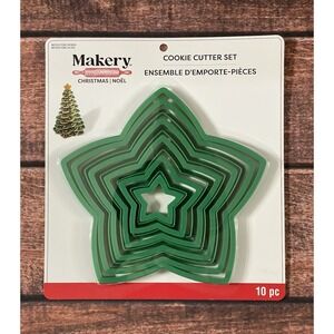 Makery Stackable Star Christmas Tree Cookie Cutter Set (10 PC) New Item #791943